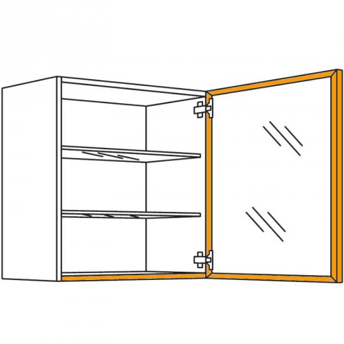 Glas-Wandschrank Flat