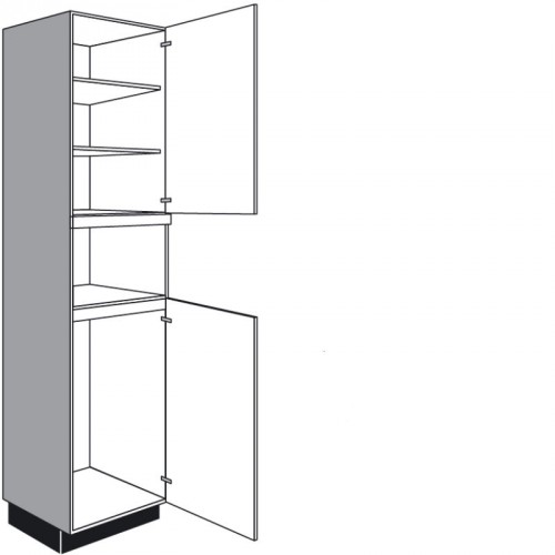 Einbau-Geräteschrank mit 2 Drehtüren