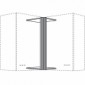 Eckblende für Hängeschränke Planmaß 350 x 350 mm in Korpusfarbe [1/28]