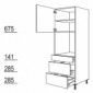 Hochschrank Geräte-Umbau GOS2A-01 für Backofen [4/4]