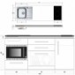 Miniküche 180 cm breit mit Mikrowellenofen u. Geschirrspüler [28/31]