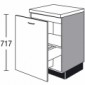 Spülen-Unterschrank mit 1 Auszug und Abfalleimern 2x13 Liter zur Mülltrennung [2/17]