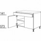 Unterschrank mit 1 Schubkasten und 2 Türen [2/12]