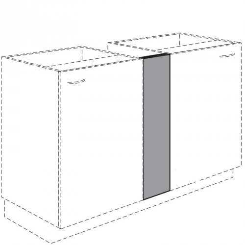 Passleiste für Maxi Unterschränke in Frontfarbe