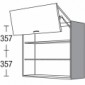 Hängeschrank mit 1 Falt-Lifttür bestehend aus 2 Fronten [2/17]