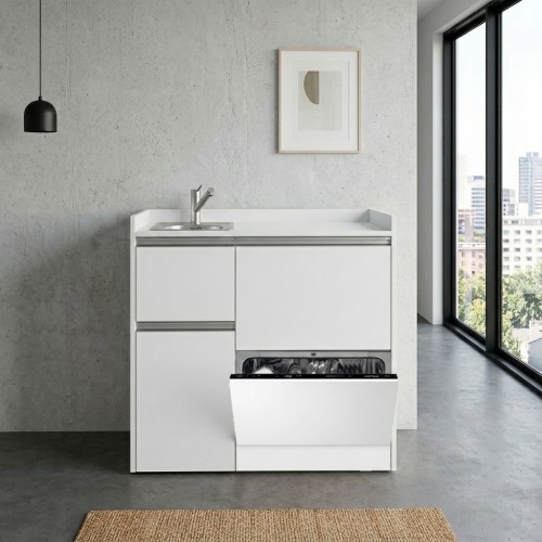 modulLINE ML 100 SPA Minik&uuml;che mit Geschirrsp&uuml;ler