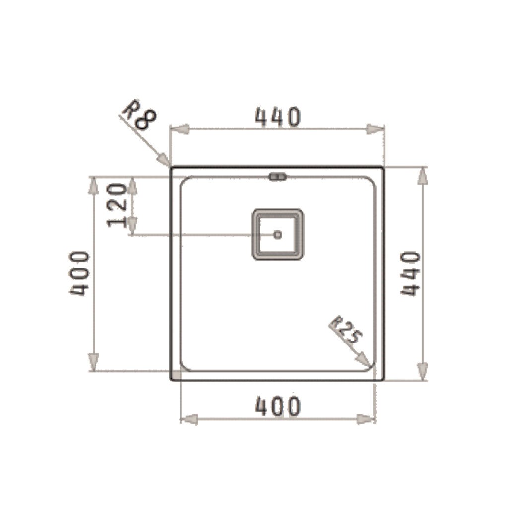 Flächenbündige oder Unterbau-Spüle Edelstahl