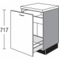 Unterschrank mit 1 Auszug und 1 Innenschubkasten [2/16]