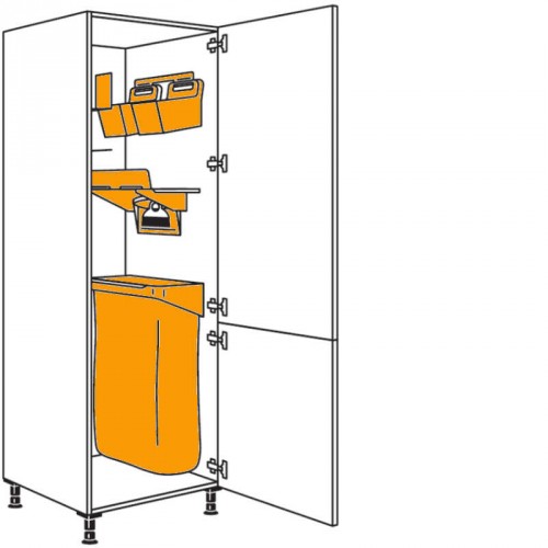 Hochschrank mit Ordnungssytem