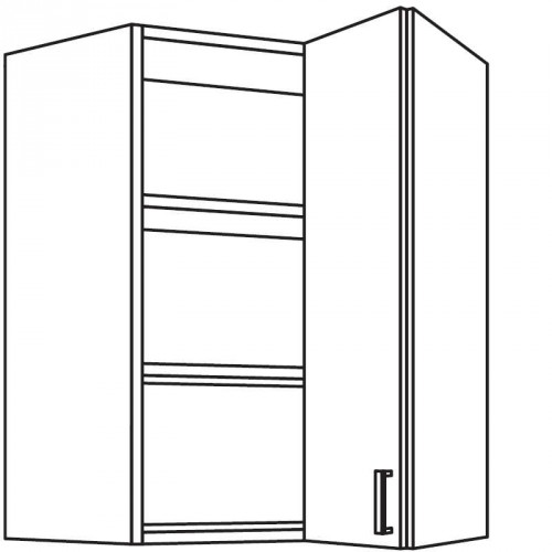 Wandschrank mit 1 Falttür mit Schiebetechnik