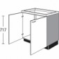 Spülen-Unterschrank mit 2 Drehtüren [2/16]