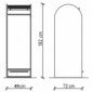 colorLINE pro-art Beistellschrank mit 4 Schubladen 49 cm Gesamtbreite [4/4]