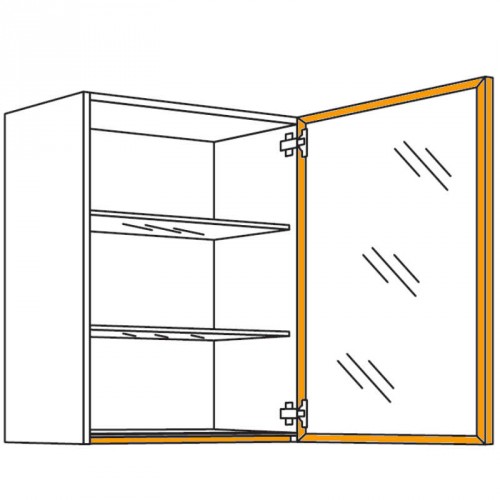 Glas-Wandschrank Flat