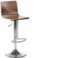 Bar- und Tresenhocker mit Holzschalensitz in Diamanteffektlack [3/6]