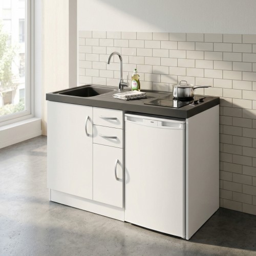 Studentenk&uuml;che Singlek&uuml;che aus Holz