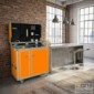 kitcase Kofferk&uuml;che orange matt - Die mobile K&uuml;che im Flightcase mit Rollen [5/12]