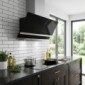 Diagonalhaube Leste 2 Glas schwarz mit Edelstahl [2/7]