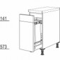 Unterschrank für Baguettes 1 verstiftete Front [2/12]