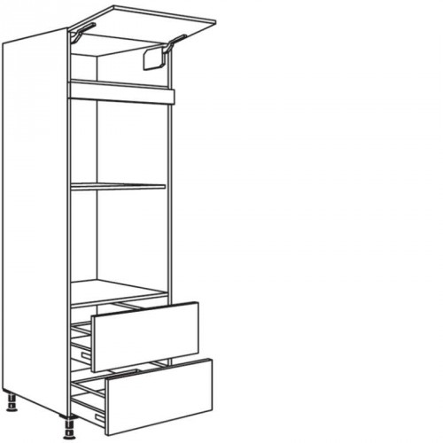 Hochschrank für Geräte-Umbauten, Backofen und Dampfgarer 590, 450 mm Nische