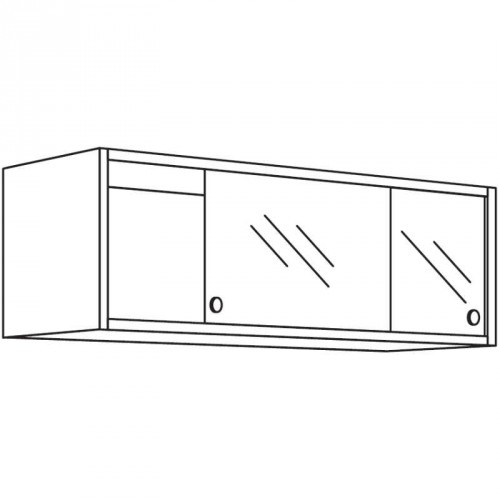 Wandschrank mit Glasschiebetüren