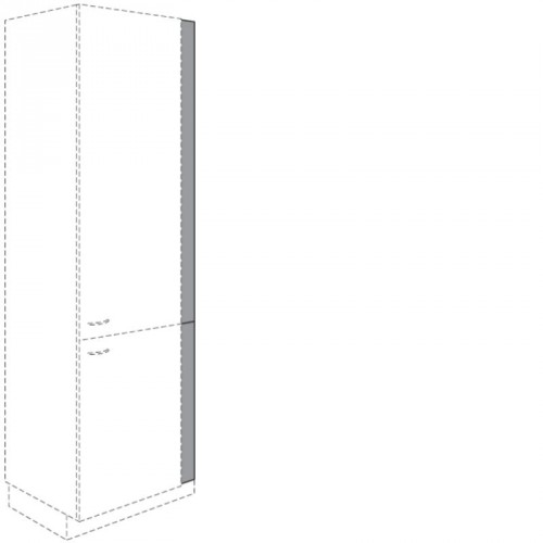 Blende für Seitenschrank mit 2051 mm Höhe in Frontfarbe