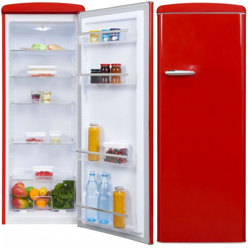 Retrostyle Kühlschrank 144 cm Rot