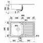 Nava 3 Edelstahl Einbauspüle mit Abtropffläche inkl. Drehexzenter [2/4]