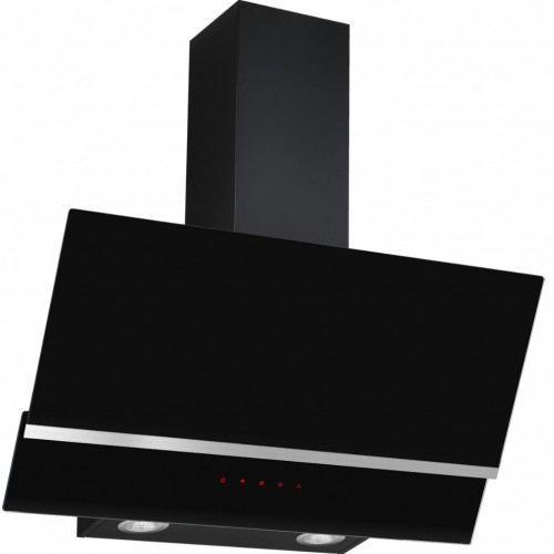 Kaminhaube StripeX schwarzer Glasschirm Kaminhaube StripeX schwarzer Glasschirm