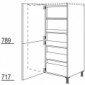 Eck-Highboard mit 1 verlaschte Tür [2/9]