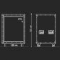 kitcase pro-art Kofferküche Beistellschrank klein in Breite 59 cm mit Drehtür und Fachböden [4/5]