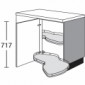 Eckunterschrank mit 2 voll ausschwenkbare LeMans Drehböden [2/16]