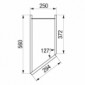 Diagonal-Seitenschrank mit 1 Drehtür (verstiftet) [3/22]