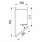 Diagonal-Seitenschrank mit 1 Drehtür (verstiftet) [3/22]