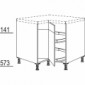 Karussell-Eckschrank mit 2 verstiftete Türen [2/12]