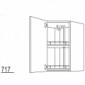 Wand-Eckschrank diagonal mit 2 Drehböden [2/13]