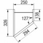 Diagonal-Hängeschrank mit 1 Drehtür [3/18]