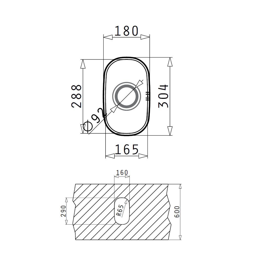 Unterbauspüle in Edelstahl