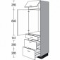 Seitenschrank für Geräte mit 1 Drehtür und 1 Klappe [2/17]