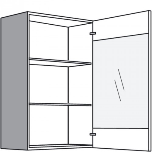 Hängeschrank mit Glastür