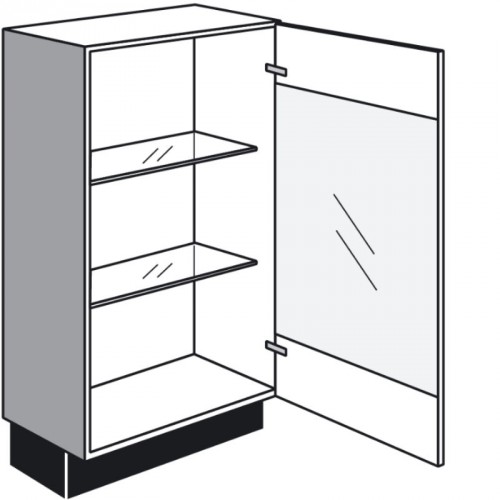 Vitrinen-Unterschrank mit Glastür