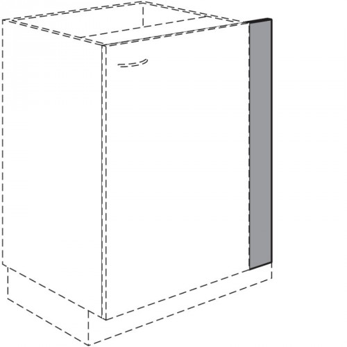 Passleiste für Unterschränke in Korpusfarbe