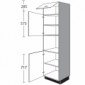 Geräteschrank mit 2 Drehtüren und 1 Klappe [2/17]