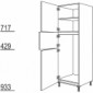 Hochschrank Geräte-Umbau für Kühl- und Gefrierautomat [2/9]