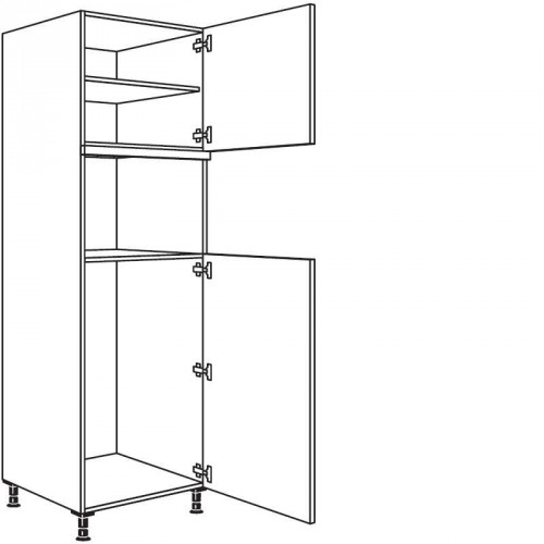 Hochschrank Geräte-Umbau für Kühlautomaten und Dampfgarer