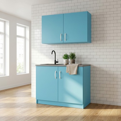 Singlek&uuml;che mit H&auml;ngeschrank
