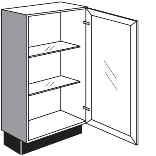 Maxi Vitrinen-Unterschrank mit 1 Rahmenglastür