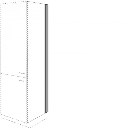 Passleiste für Seitenschrank in Korpusfarbe