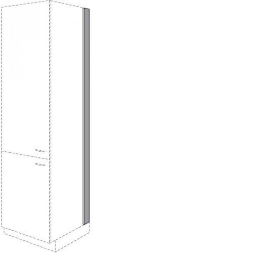 Passleiste für Seitenschrank in Korpusfarbe