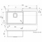 Edelstahlspüle flächenbündig und Flacheinbau Phoenix 50 [2/6]