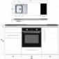 Kompaktküche Designline 160 cm breit mit Backofen [21/24]